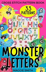 Monster Letters Cross Stitch Pattern Book