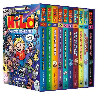 Hilo: The Epic Boxed Set (Books 1-10): (A Graphic Novel Boxed Set) - Judd Winick - cover