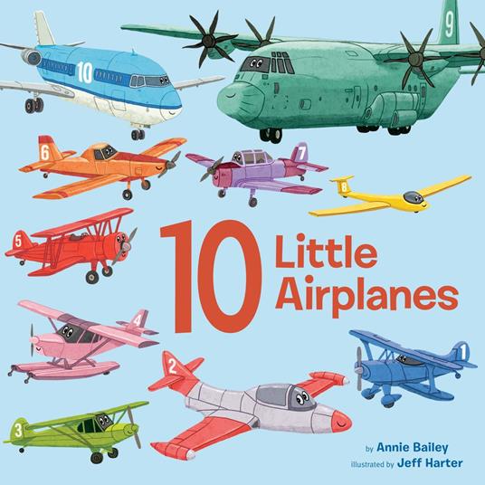 10 Little Airplanes - Annie Bailey,Jeff Harter - ebook