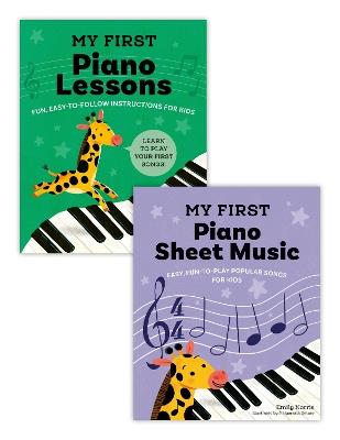 My First Piano Book Set: Easy-to-Learn Lessons and Sheet Music (2 Books in 1) - Emily Norris - cover