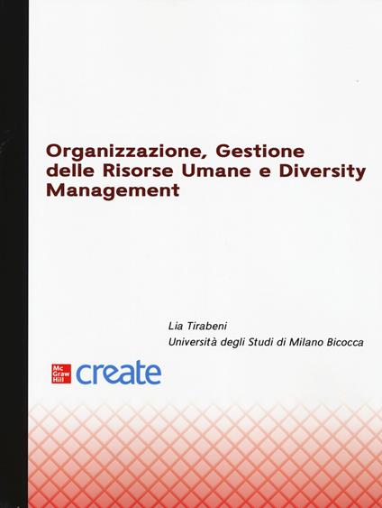 Organizzazione, gestione delle risorse umane e diversity management - Lia Tirabeni - copertina