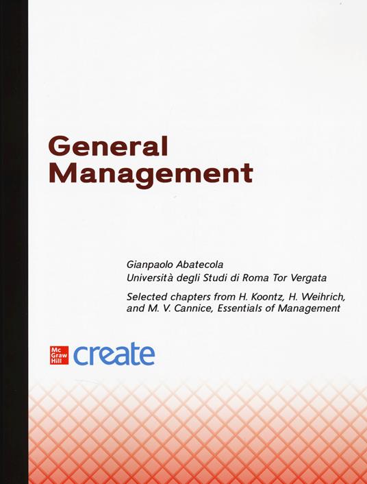 General management. Con e-book - copertina