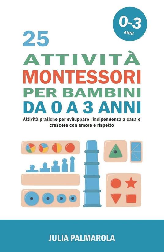 25 Attività Montessori per Bambini da 0 a 3 Anni: Attività Pratiche per Sviluppare l'Indipendenza a Casa e Crescere con Amore e Rispetto - JULIA PALMAROLA - ebook