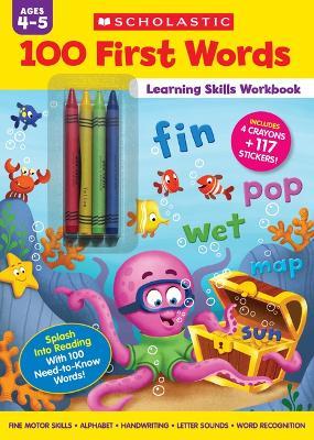 100 First Words Learning Skills Workbook - Scholastic - cover
