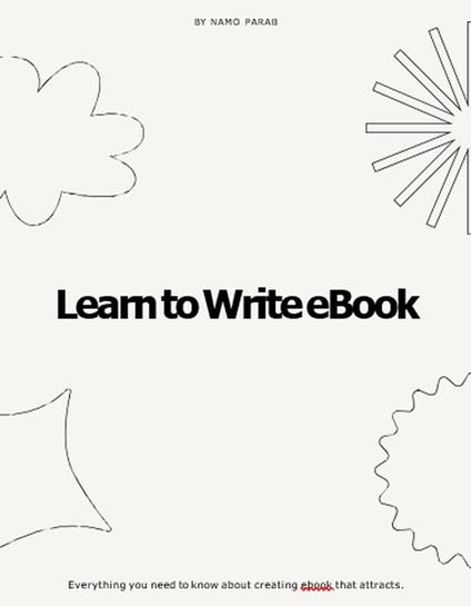 Learn to Write eBook