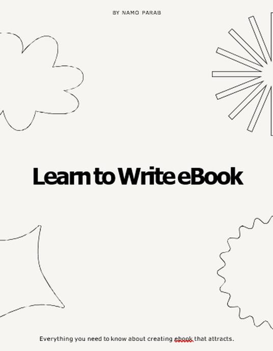 Learn to Write eBook