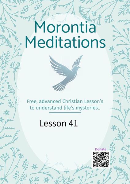 Morontia Meditations: Lesson 41
