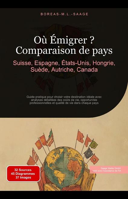 Où Émigrer ? Comparaison de pays : Suisse, Espagne, États-Unis, Hongrie, Suède, Autriche, Canada