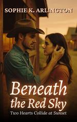 Beneath the Red Sky: Two Hearts Collide at Sunset