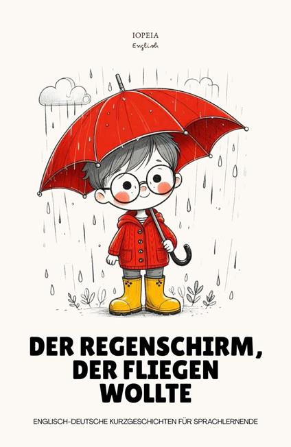 Der Regenschirm, Der Fliegen Wollte: Englisch-deutsche Kurzgeschichten für Sprachlernende - Iopeia English - ebook