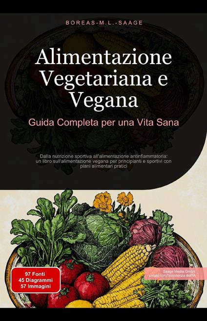 Alimentazione Vegetariana e Vegana: Guida Completa per una Vita Sana - Boreas M. L. Saage - Italiano - ebook