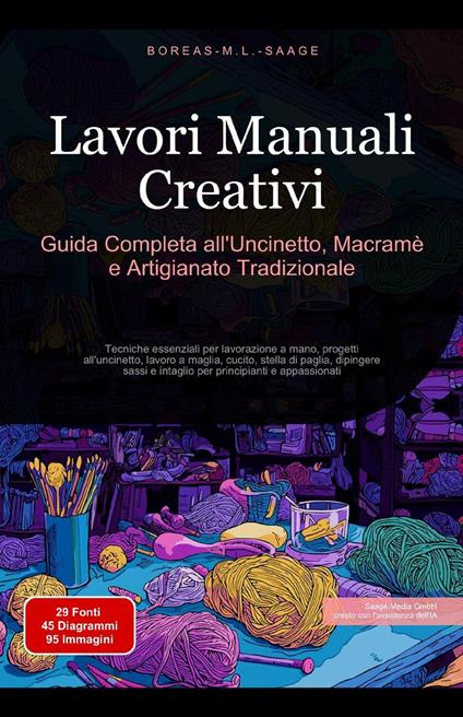 Lavori Manuali Creativi: Guida Completa all'Uncinetto, Macramè e Artigianato Tradizionale - Boreas It. M. L. Saage - ebook