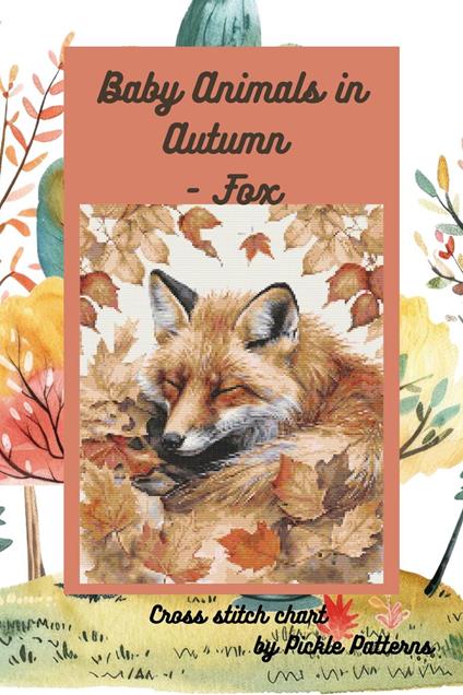 Baby Animals in Autumn - Fox