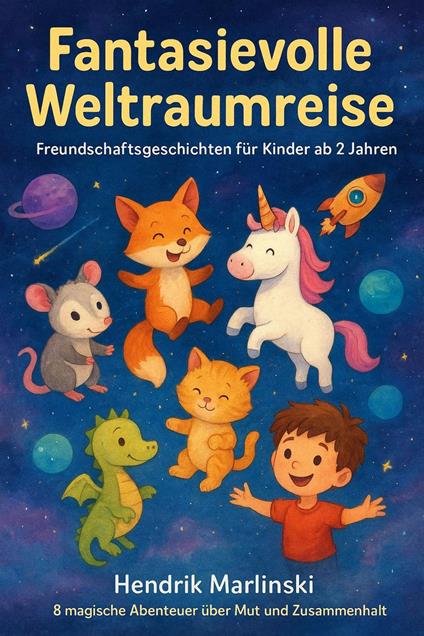 Fantasievolle Weltraumreise – Freundschaftsgeschichten für Kinder ab 2 Jahren - Hendrik Marlinski - ebook