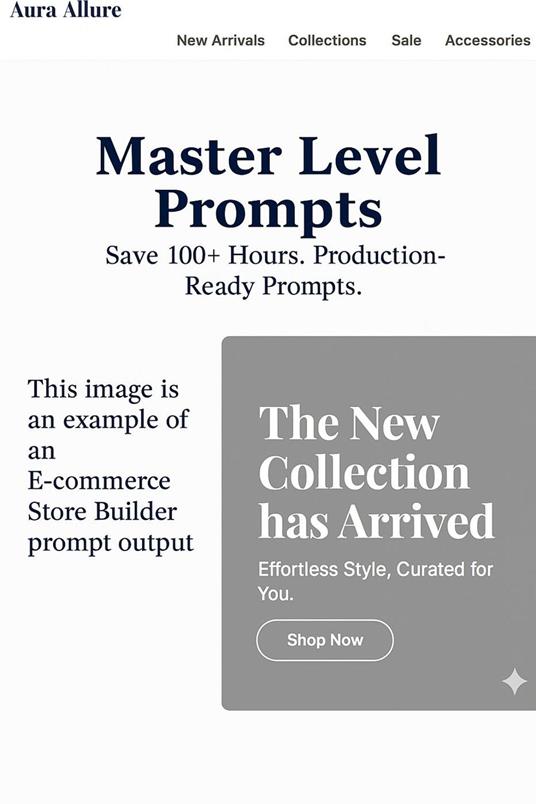 5 Master AI Prompts: Professional Templates for Websites, Web Apps, E-commerce, Dashboards & API Documentation