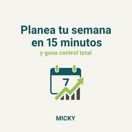 Organiza tu semana en 15 minutos: Un método simple y probado para ganar productividad, controlar tu tiempo y reducir el estrés