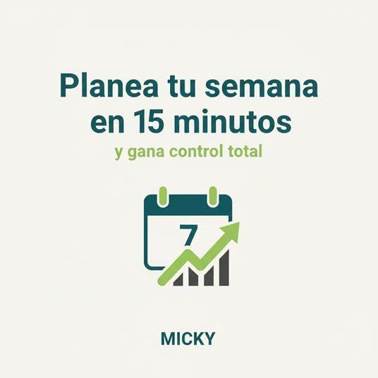 Organiza tu semana en 15 minutos: Un método simple y probado para ganar productividad, controlar tu tiempo y reducir el estrés