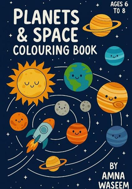 Planets and Space Coloring Book - Amna Waseem - ebook