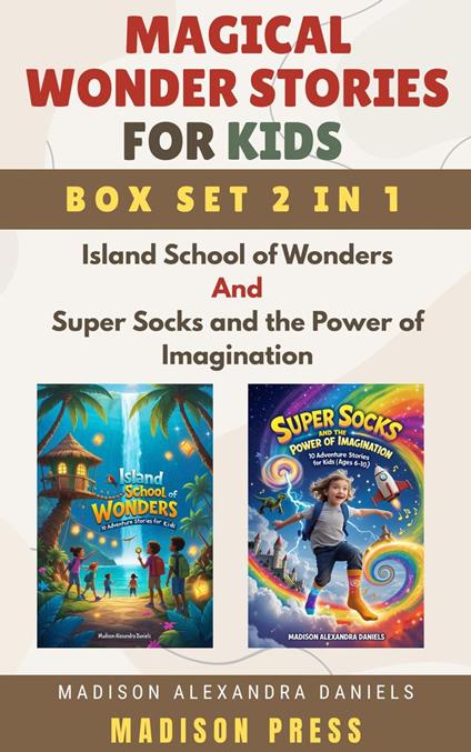 Magical Wonder Stories for Kids Box Set 2 in 1 Island School of Wonders And Super Socks and the Power of Imagination - Madison Alexandra Daniels - ebook