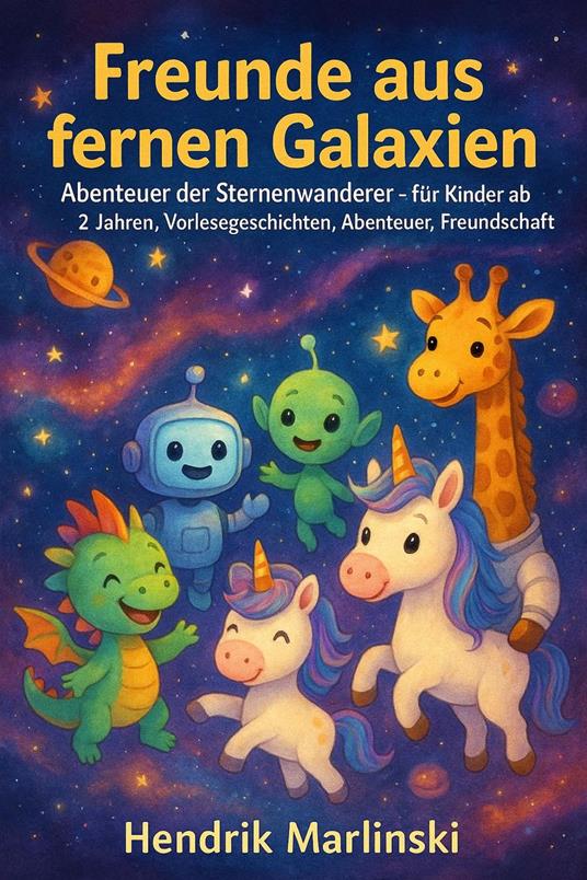 Freunde aus fernen Galaxien – Abenteuer der Sternenwanderer – für Kinder ab 2 Jahren, Vorlesegeschichten, Abenteuer, Freundschaft - Hendrik Marlinski - ebook