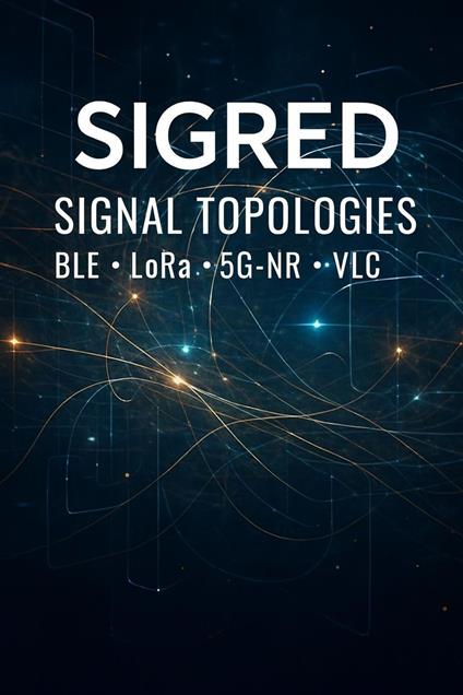 SIGRED Signal Topologies: BLE · LoRa · 5G-NR · VLC