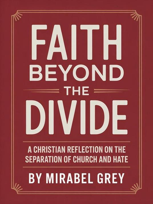 Faith Beyond the Divide: A Christian Reflection on the Separation of Church and Hate: Reclaiming Jesus from Culture Wars, Fear Politics, Extremism, Division, and Weaponized Religion