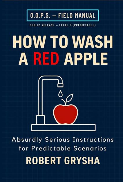 How to Wash a Red Apple. Absurdly Serious Instructions for Predictable Scenarios