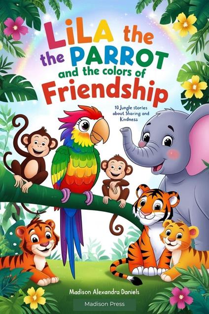 Lila the Parrot and the Colors of Friendship: 10 Jungle Stories About Sharing and Kindness - Madison Alexandra Daniels - ebook
