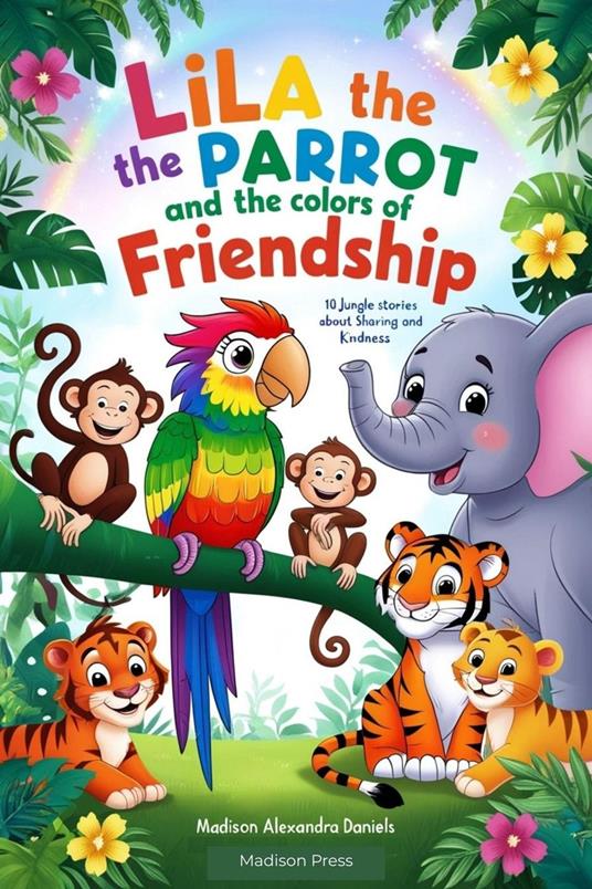 Lila the Parrot and the Colors of Friendship: 10 Jungle Stories About Sharing and Kindness - Madison Alexandra Daniels - ebook