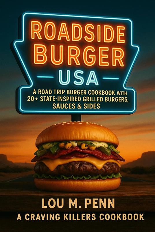 Roadside Burger USA: A Road Trip Burger Cookbook with 20+ State-Inspired Grilled Burgers, Sauces & Sides