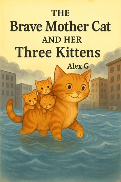The Brave Mother Cat and her Three Kittens