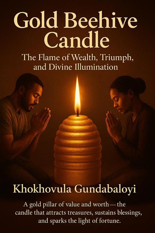 Gold Beehive Candle : The Flame of Wealth, Triumph, and Divine Illumination