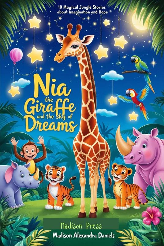 Nia the Giraffe and the Sky of Dreams: 10 Magical Jungle Stories About Imagination and Hope - Madison Alexandra Daniels - ebook
