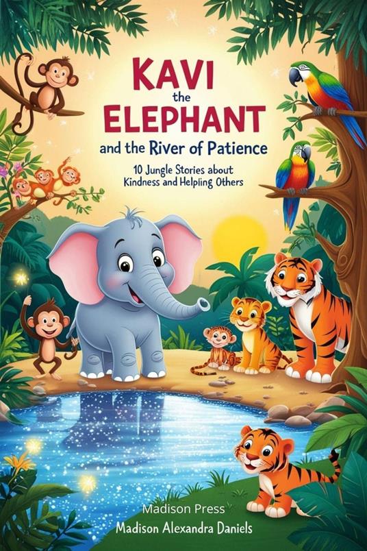 Kavi the Elephant and the River of Patience: 10 Jungle Stories About Kindness and Helping Others - Madison Alexandra Daniels - ebook