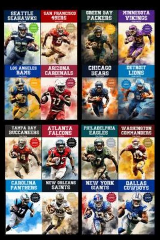 NFL Fun Facts - NFC Conference Mega Bundle - 16000+ Fun Facts