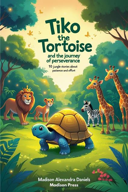 Tiko the Tortoise and the Journey of Perseverance: 10 Jungle Stories About Patience and Effort - Madison Alexandra Daniels - ebook