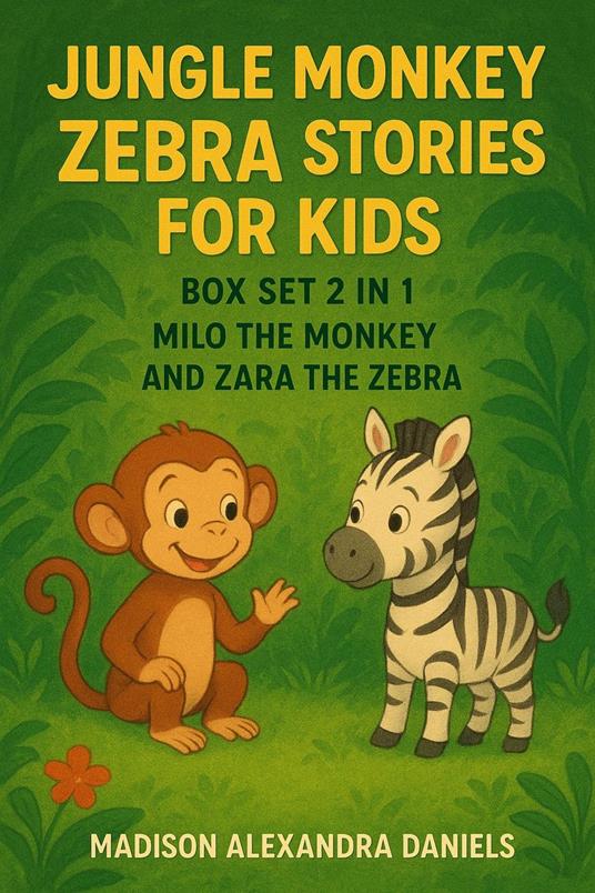 Jungle Monkey Zebra Stories for Kids Box Set 2 in 1 Milo the Monkey And Zara the Zebra - Madison Alexandra Daniels - ebook