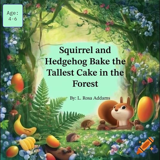 Squirrel and Hedgehog Bake the Tallest Cake in the Forest - L. Rosa Addams - ebook