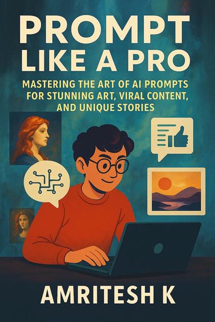 Prompt Like a Pro : Mastering the Art of AI Prompts for Stunning Art, Viral Content, and Unique Stories