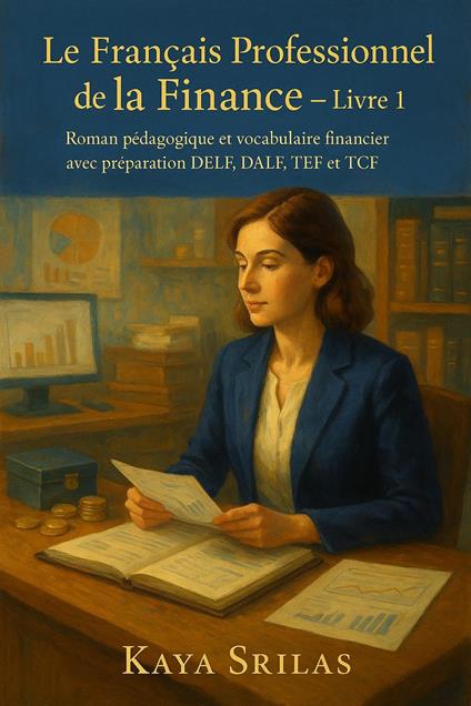 Le Français Professionnel de la Finance - Livre 1: Roman pédagogique et vocabulaire financier avec préparation DELF, DALF, TEF et TCF, à travers le parcours d’Amira et des situations financières