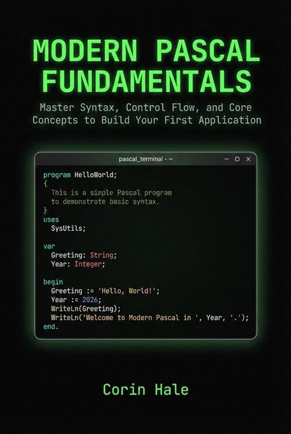 Modern Pascal Fundamentals: Master Syntax, Control Flow, and Core Concepts to Build Your First Application