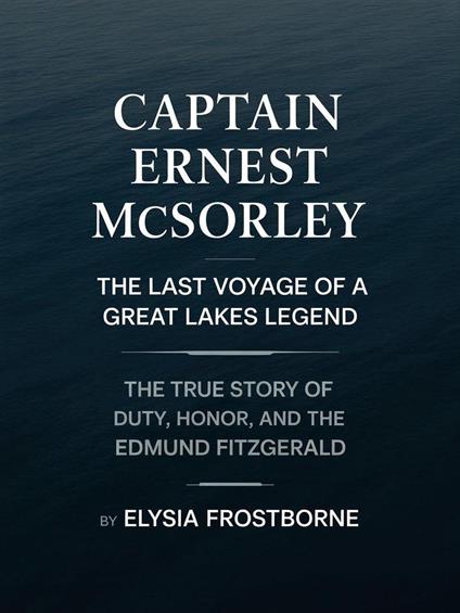 Captain Ernest McSorley: The True Story of Duty, Honor, and the Edmund Fitzgerald
