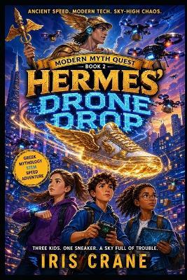 Hermes' Drone Drop: A Funny Greek Myth STEM Adventure for Kids Ages 7-12 - Iris Crane - cover