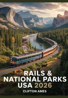 Rails & National Parks USA 2026: The Ultimate Guide to Train Routes, Wilderness Access, Scenic Stops & Back-country Trail Guides Across America - Clifton Ames - cover