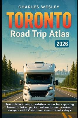 Toronto Road Trip Atlas 2026: Scenic drives, maps, real-time routes for exploring Toronto's lakes, parks, backroads, and weekend escapes with EV stops and camp-friendly stays - Charles Wesley - cover