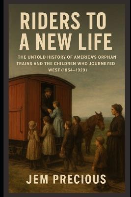 Riders to a New Life: The Untold History of America's Orphan Trains and the Children Who Journeyed West (1854-1929) - Jem Precious - cover