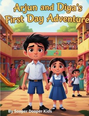 Arjun And Diya First Day At School: A Story About Courage and Making New Friends - Sooper Dooper Kids - cover