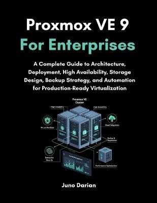 Proxmox VE 9 For Enterprises: A Complete Guide to Architecture, Deployment, High Availability, Storage Design, Backup Strategy, and Automation for Production-Ready Virtualization - Juno Darian - cover