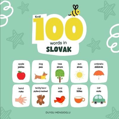First 100 Words in Slovak: Slovak Language Learning for Kids, Bilingual Slovak Baby Book, Slovak First Dictionary, Slovak Flashcards - Duygu Mengioglu - cover
