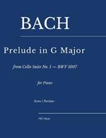 Prélude in G Major from Cello Suite No. 1 - BWV 1007: as played by Víkingur Ólafsson for Piano